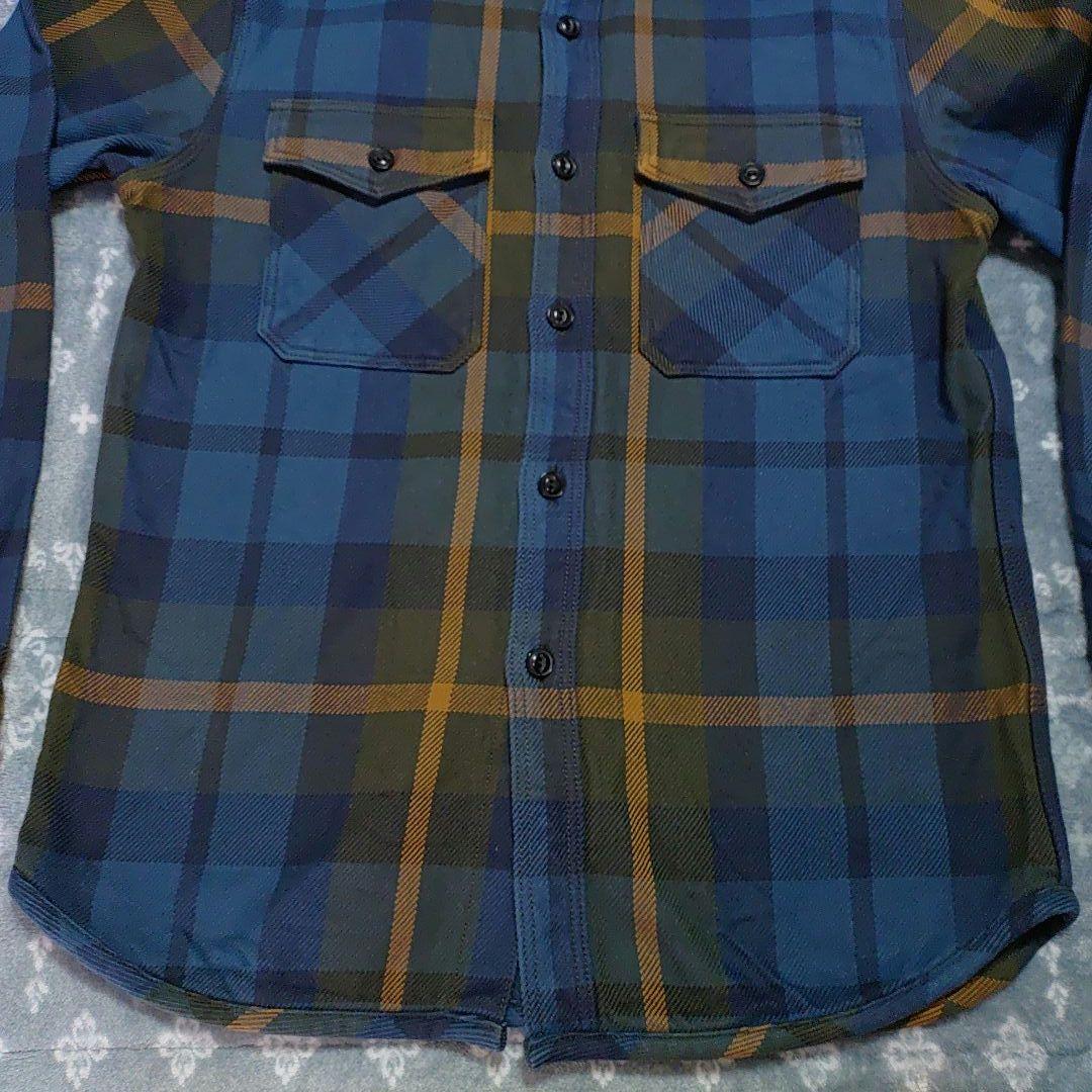 UESウエス 502354 エクストラヘビーネルシャツ 15oz サイズ(L)