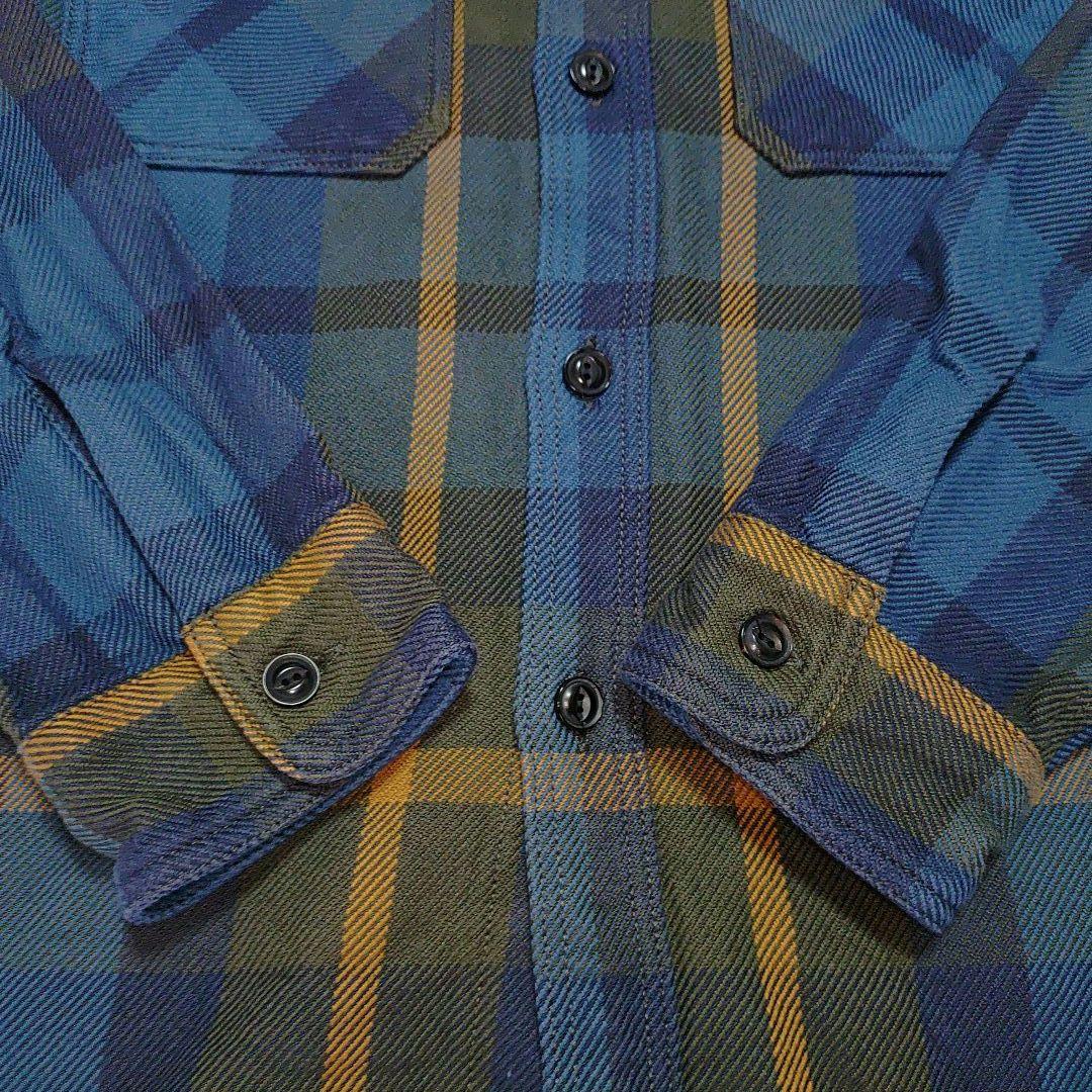 UESウエス 502354 エクストラヘビーネルシャツ 15oz サイズ(L)