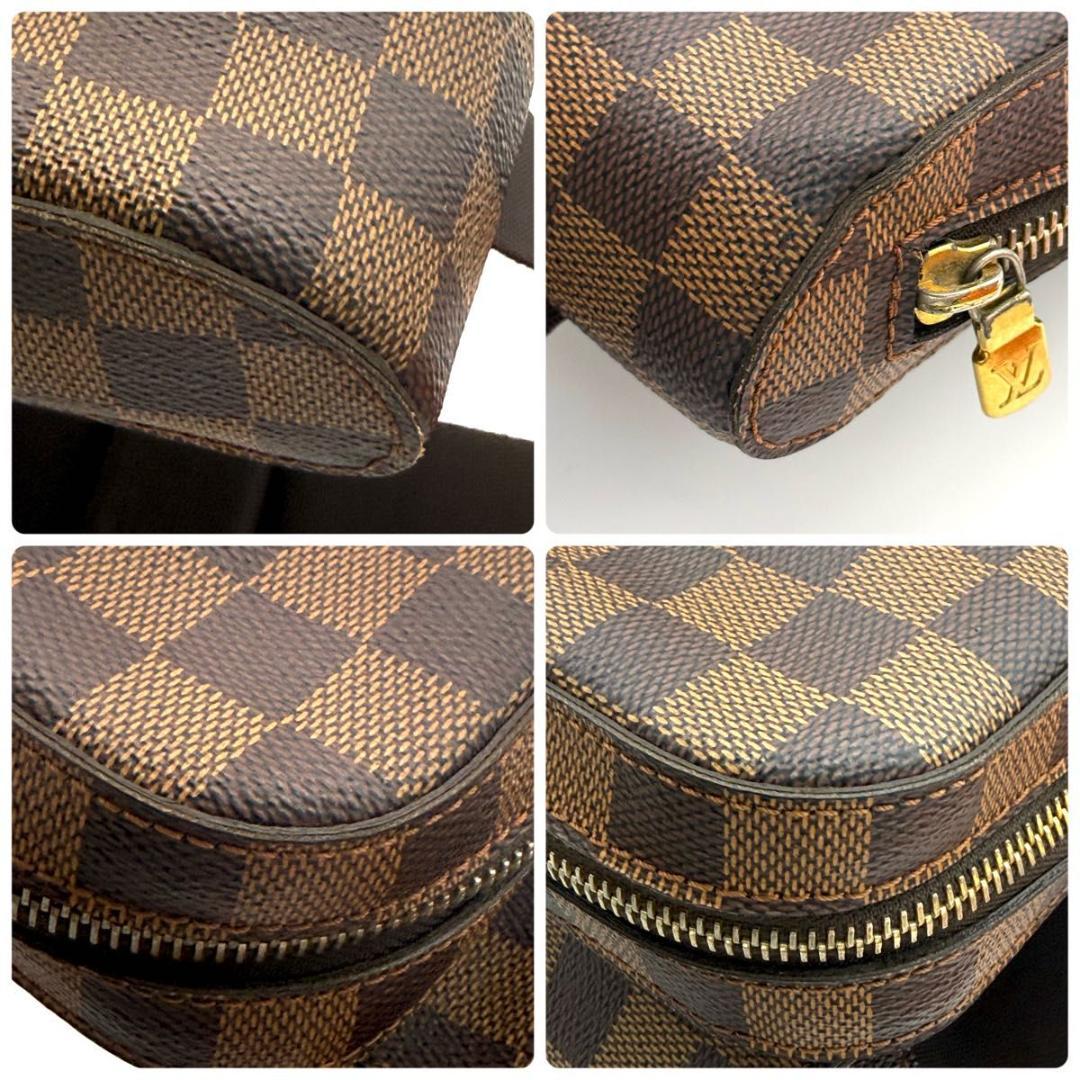 【最高級美品】ルイヴィトン ダミエ ジェロニモス ボディバック ブラウン メンズ