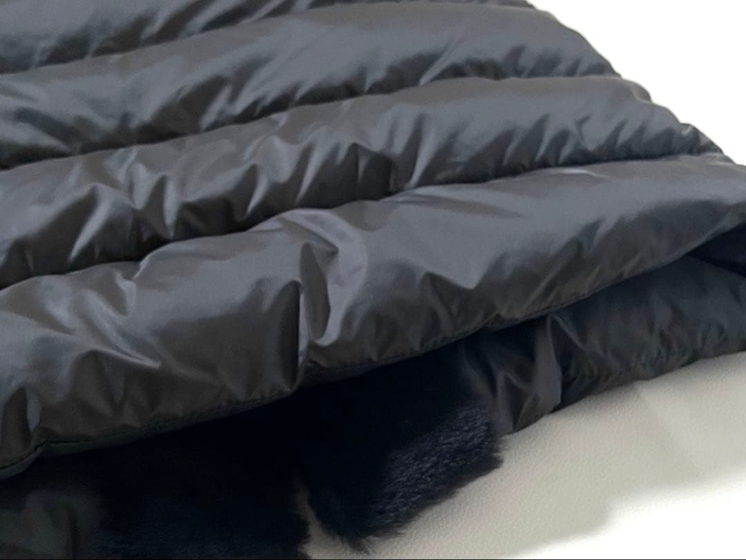 【美品】エンメティ　ステファニー ダウン ベスト　ジレ　ムートン ファー　フード