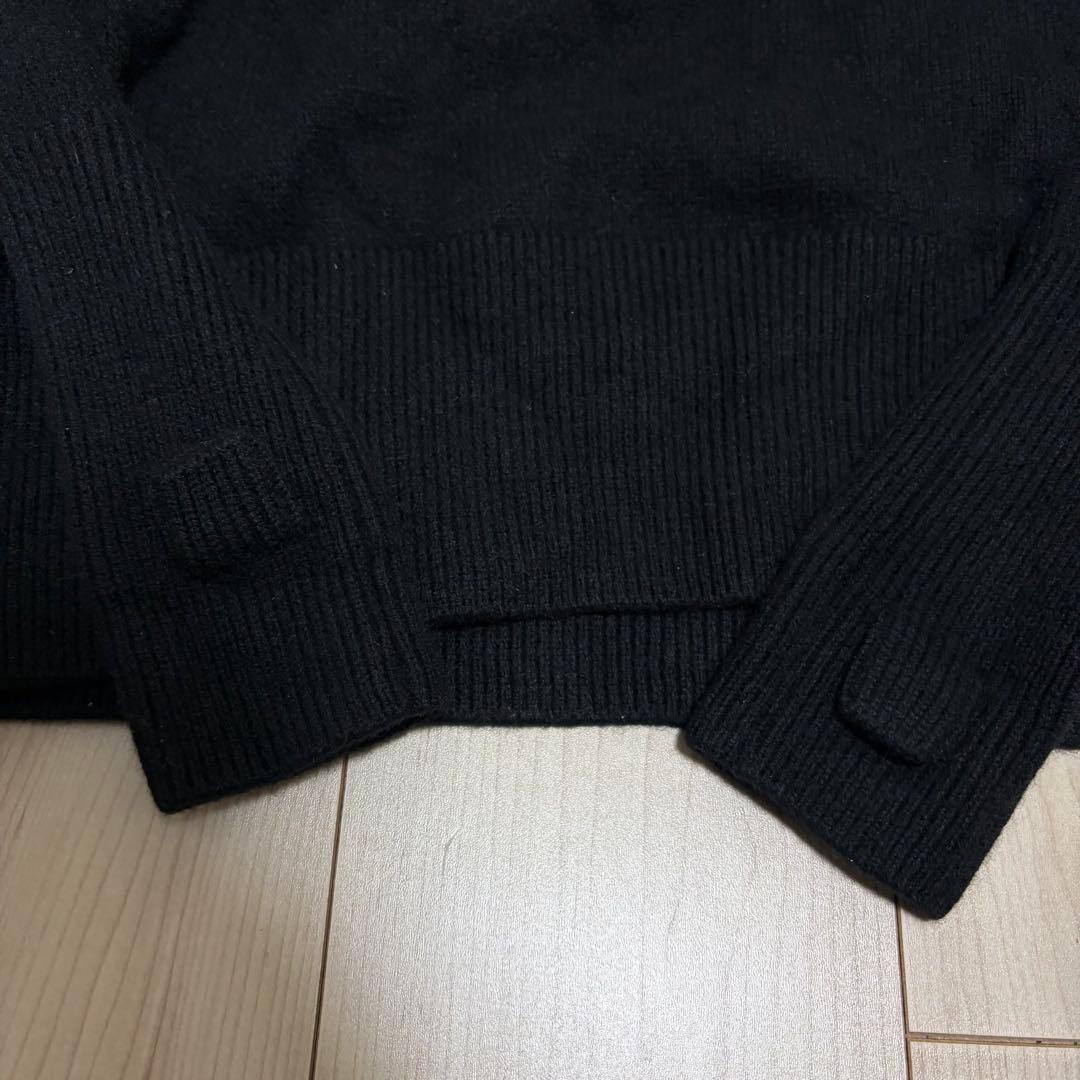 美品　cos コス カシミヤ 100% タートルネック　ニット　ブラック　S