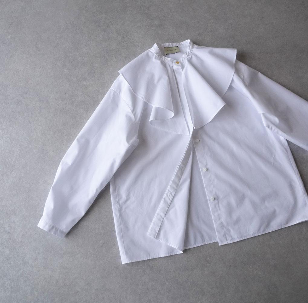 美品 ユナイテッドアローズ TOKYO 2万 ラッフルカラー ブラウス E371