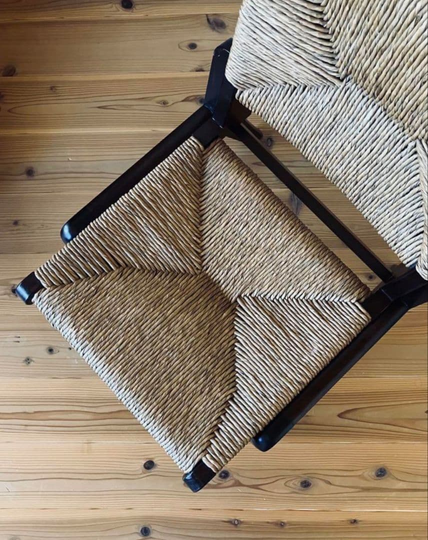 【中古/美品】松本民芸家具　520L型　ラッシチェア　送料込み