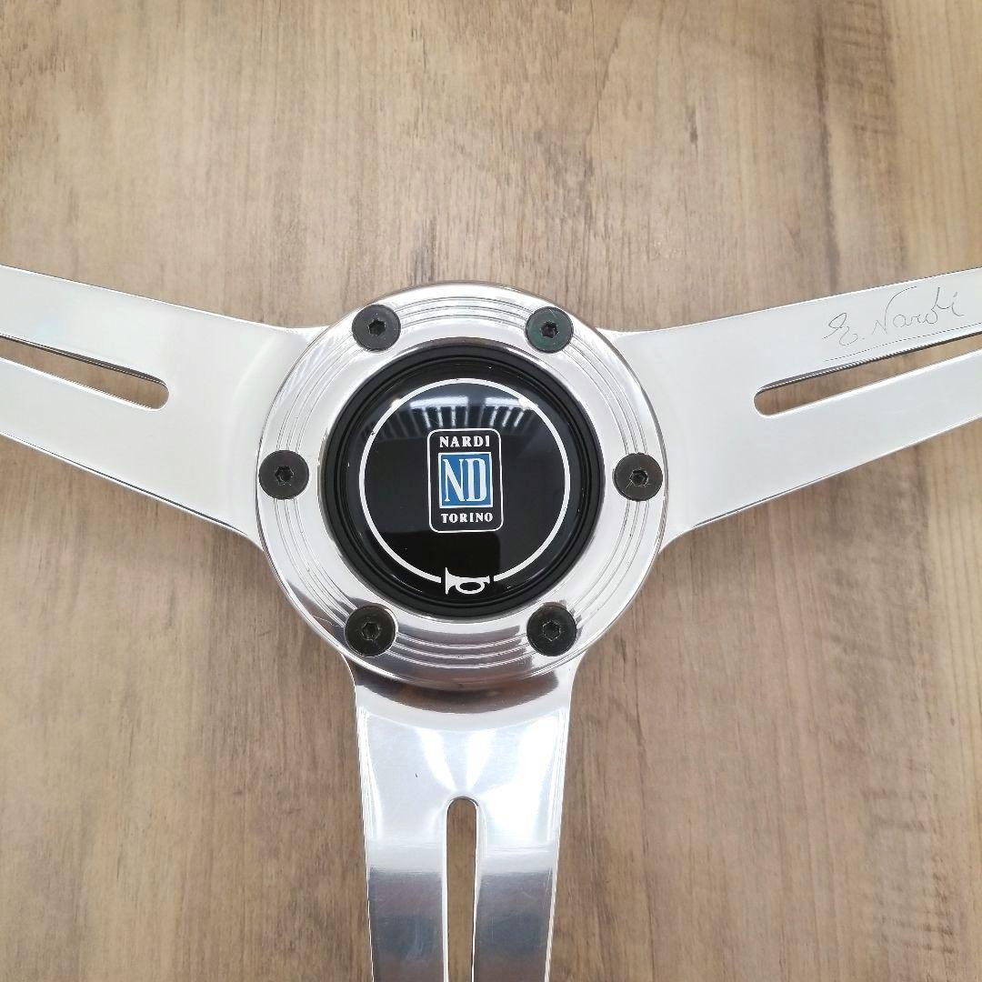 NARDI☆ナルディクラシックVITEウッドステアリングポリッシュスポーク37Φ
