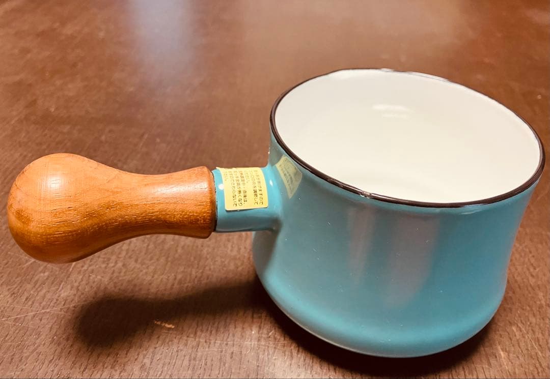 【訳あり未使用品】 希少 Dansk 廃盤 ターコイズ　バターウォーマー 片手鍋