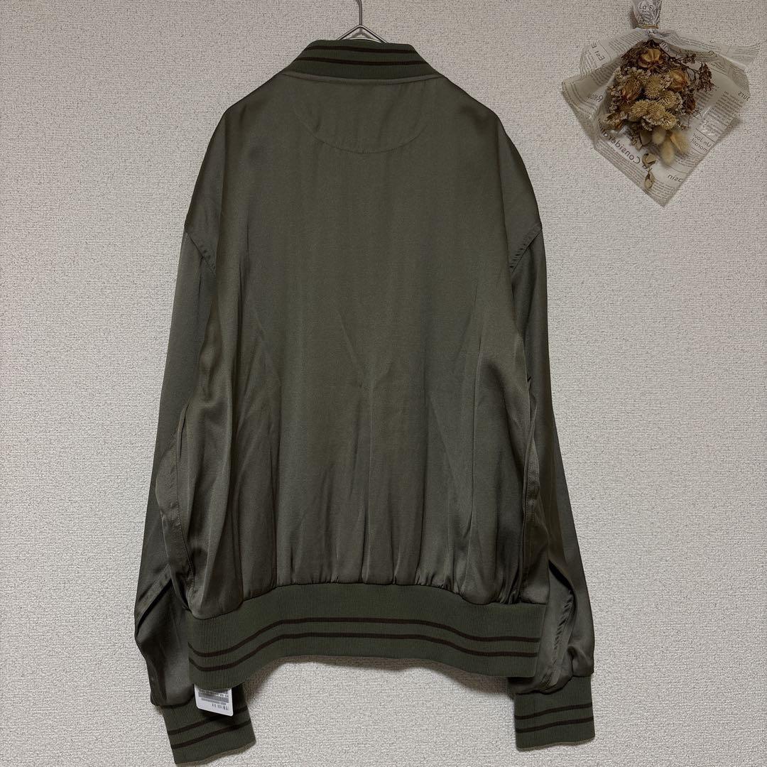 Sportclad フレームワーク サテンブルゾン カーキ ミリタリー