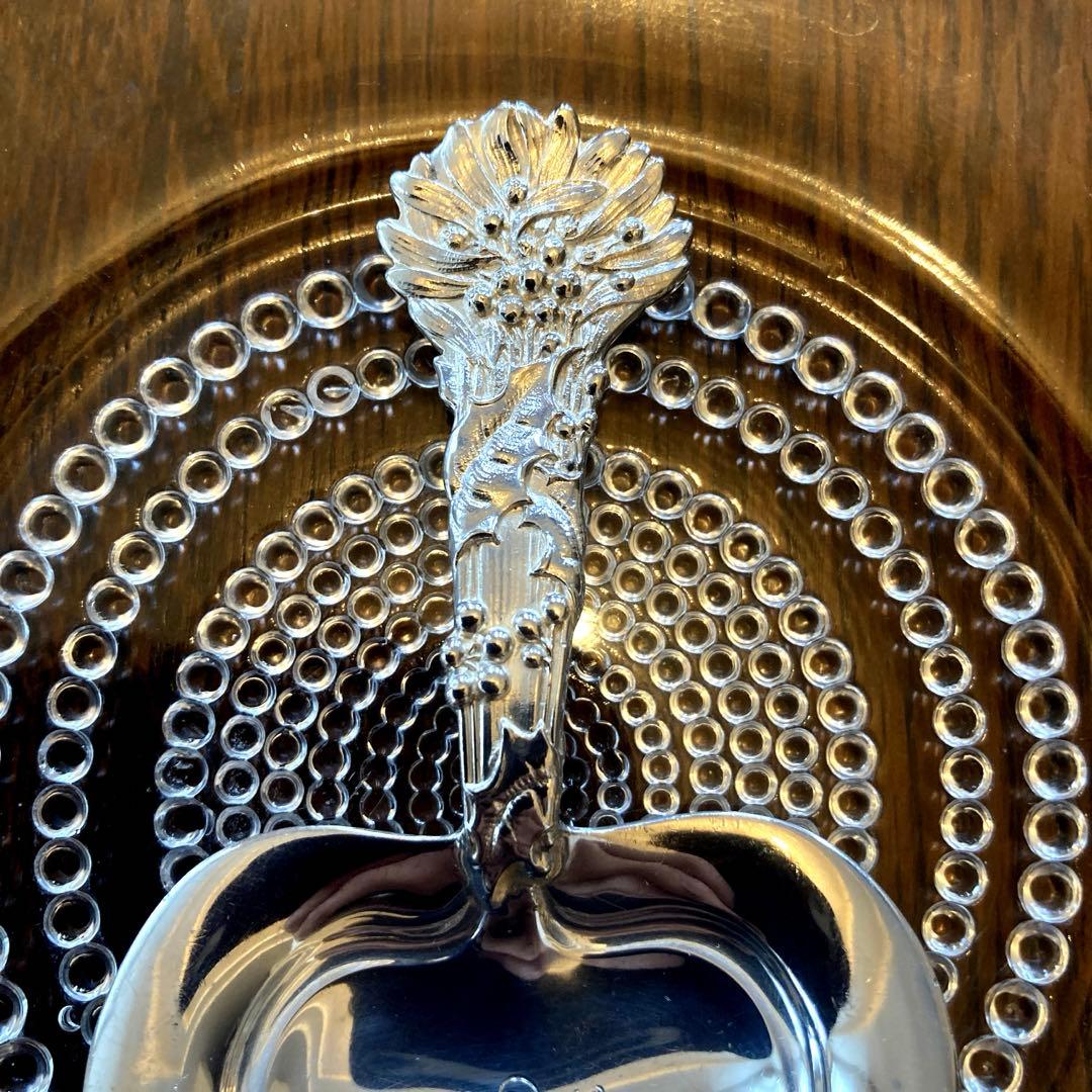 Tiffany 純銀　ティーキャディー スプーン　Holly