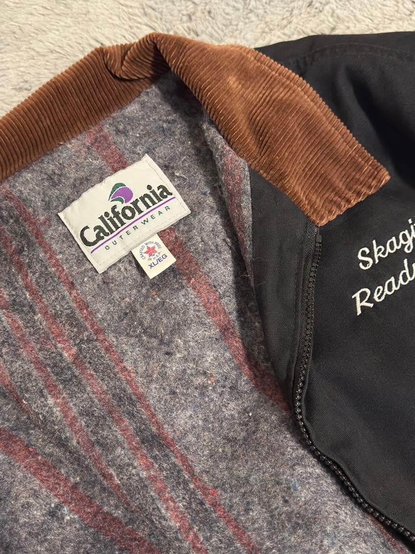 【希少】90s USA製ダックワークジャケット 襟コーデュロイ