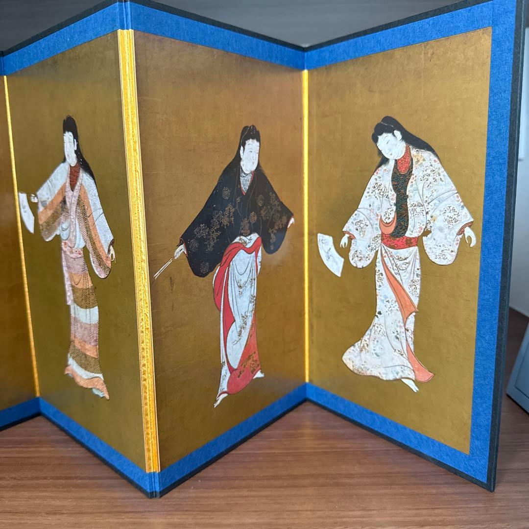 重要文化財　舞踊図　縮小版屏風