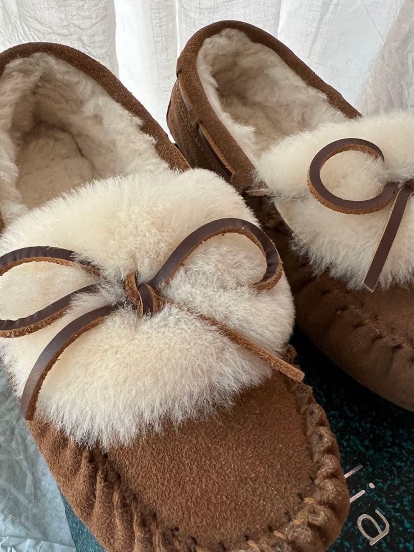 美品　EMU エミュー　モカシン　23㎝ ブーツ　ムートン