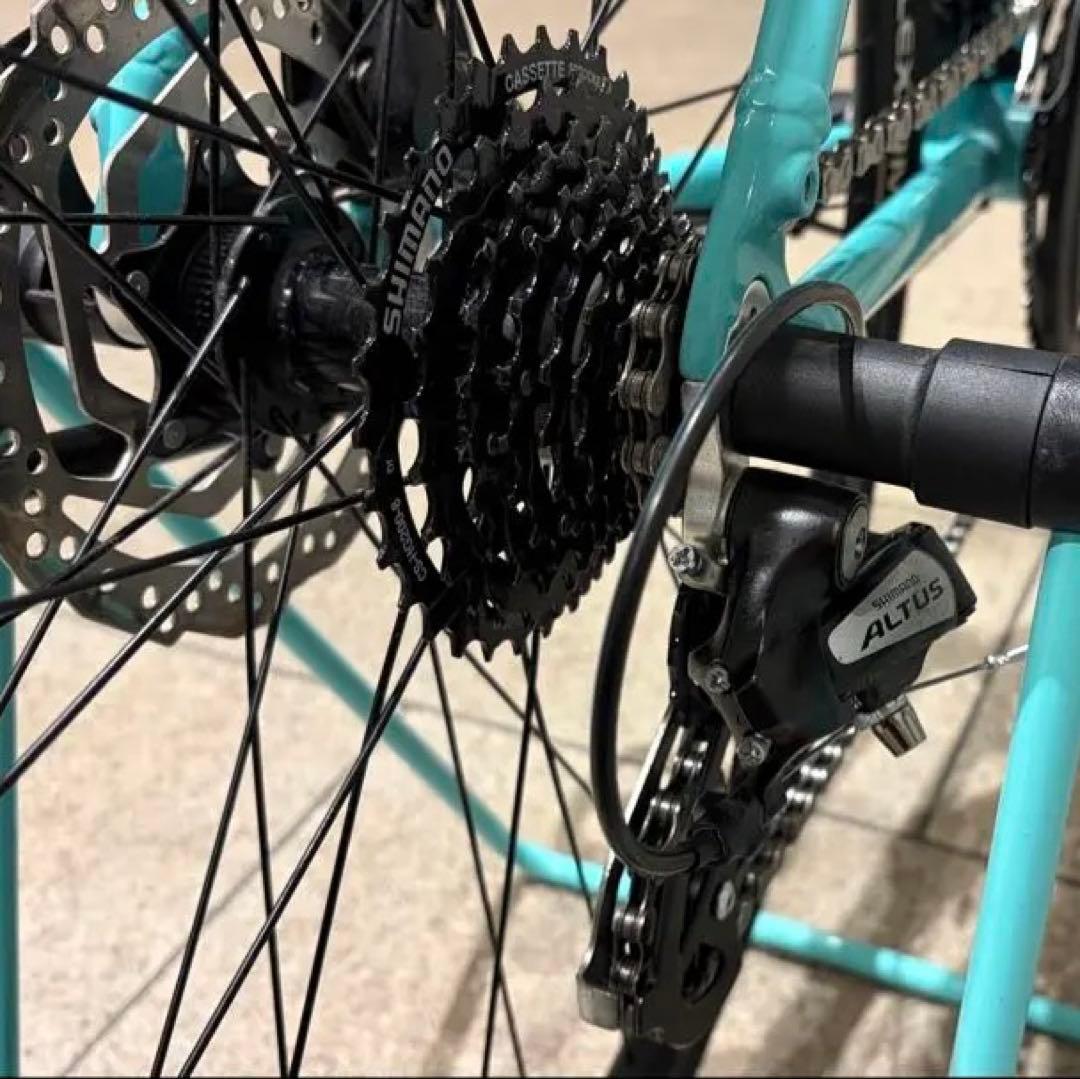 2023 Bianchi ビアンキROMA3 50サイズ チェレステ 軽量ペダル