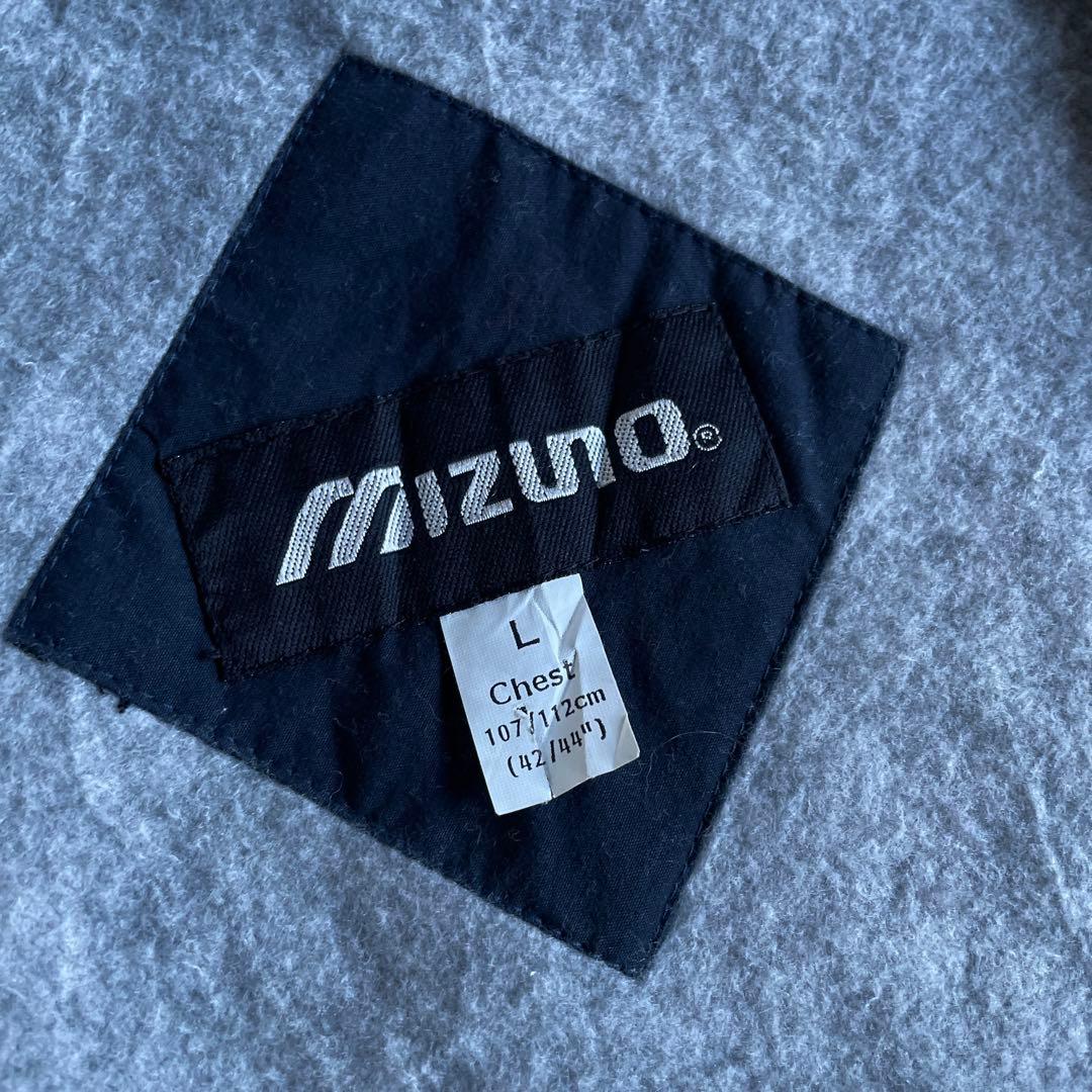 か*む様 mizun ミズノ ウォームアップジャケット 裏地フリース ネイビー