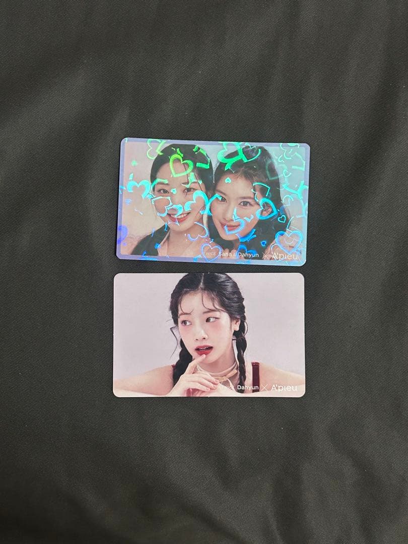 TWICE ダヒョン サナ サインカード 2枚セット
