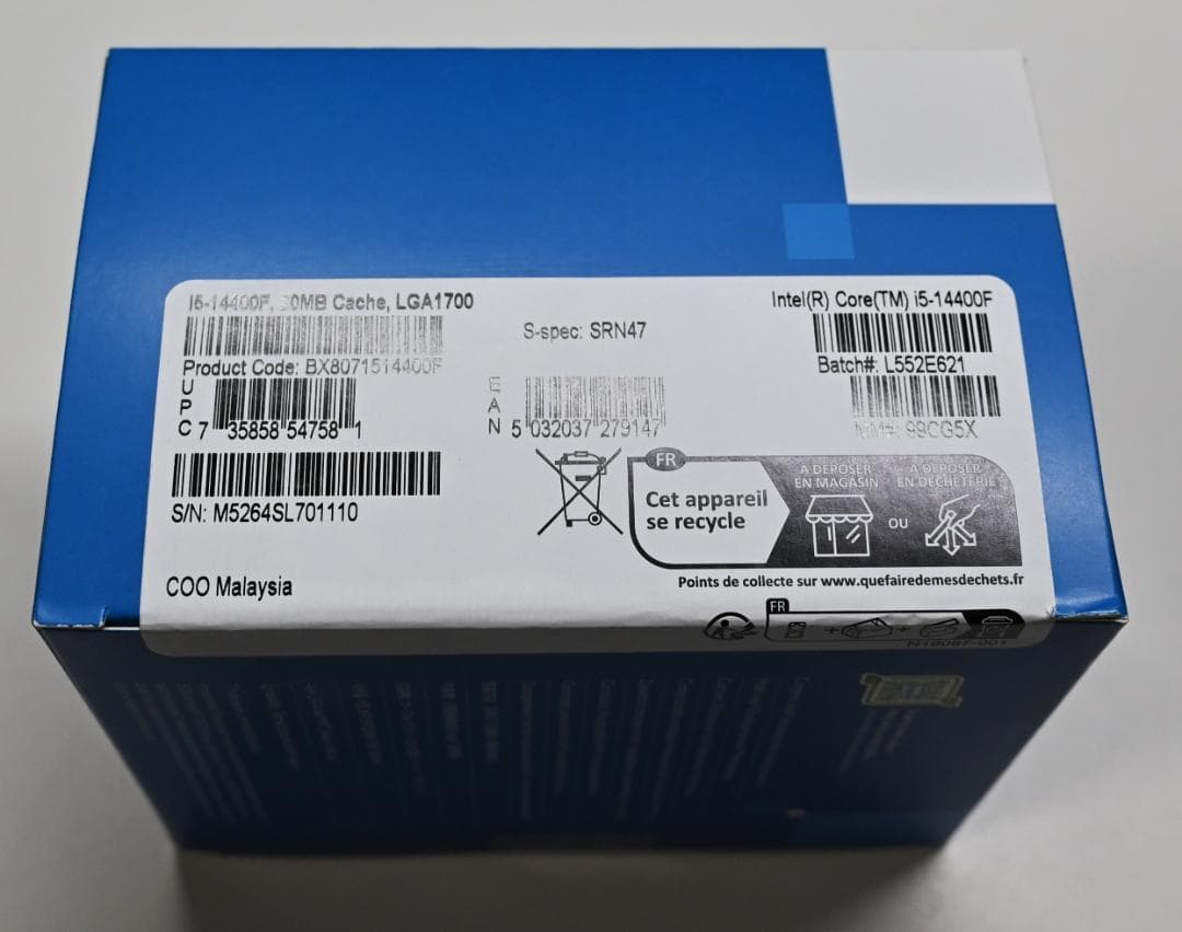 CPU Intel Core i5-14400F Box