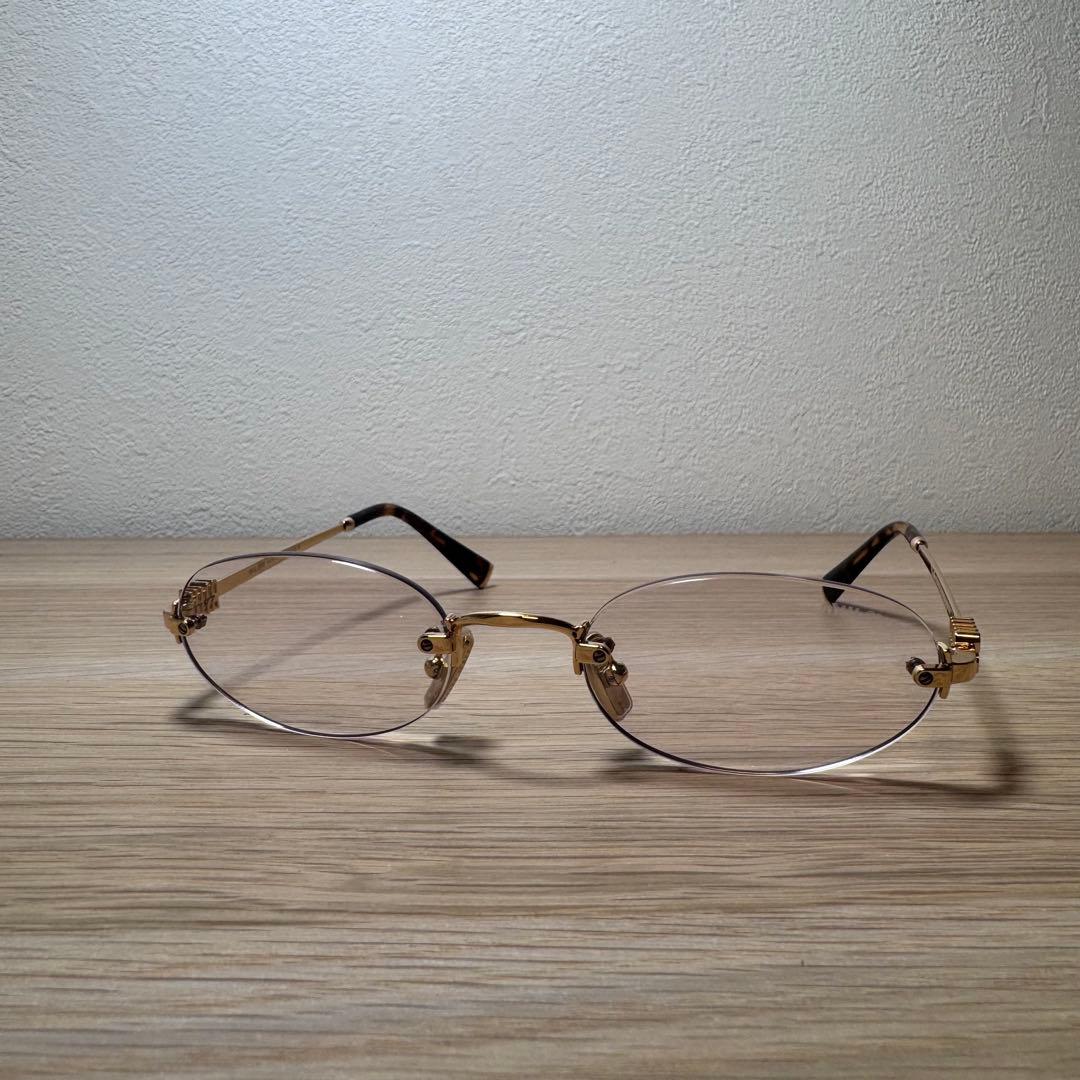 miumiu リムレスメガネ サングラス クリアメガネ