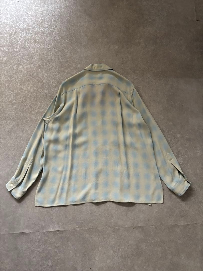 YOKE 25SS OPEN COLLAR SHIRT ブルー 1size