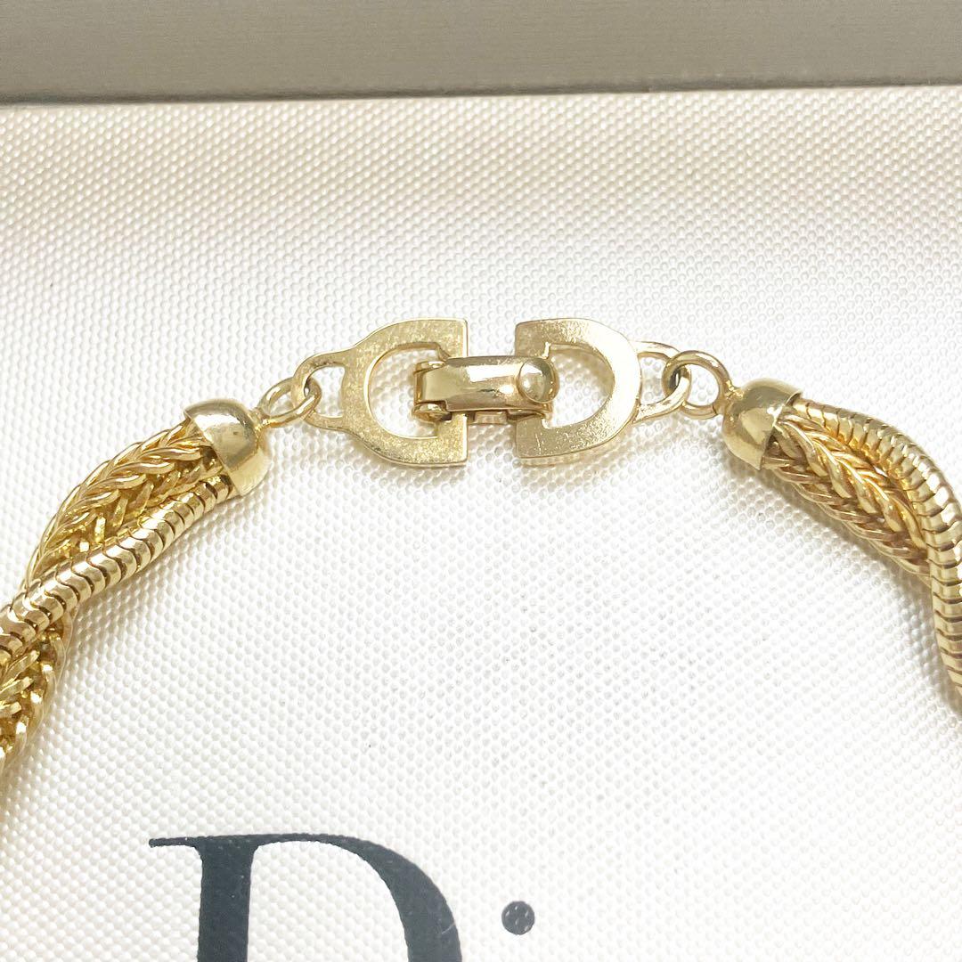 美品✨ クリスチャン　ディオール　ブレスレット　喜平　ツイスト　ゴールド　希少