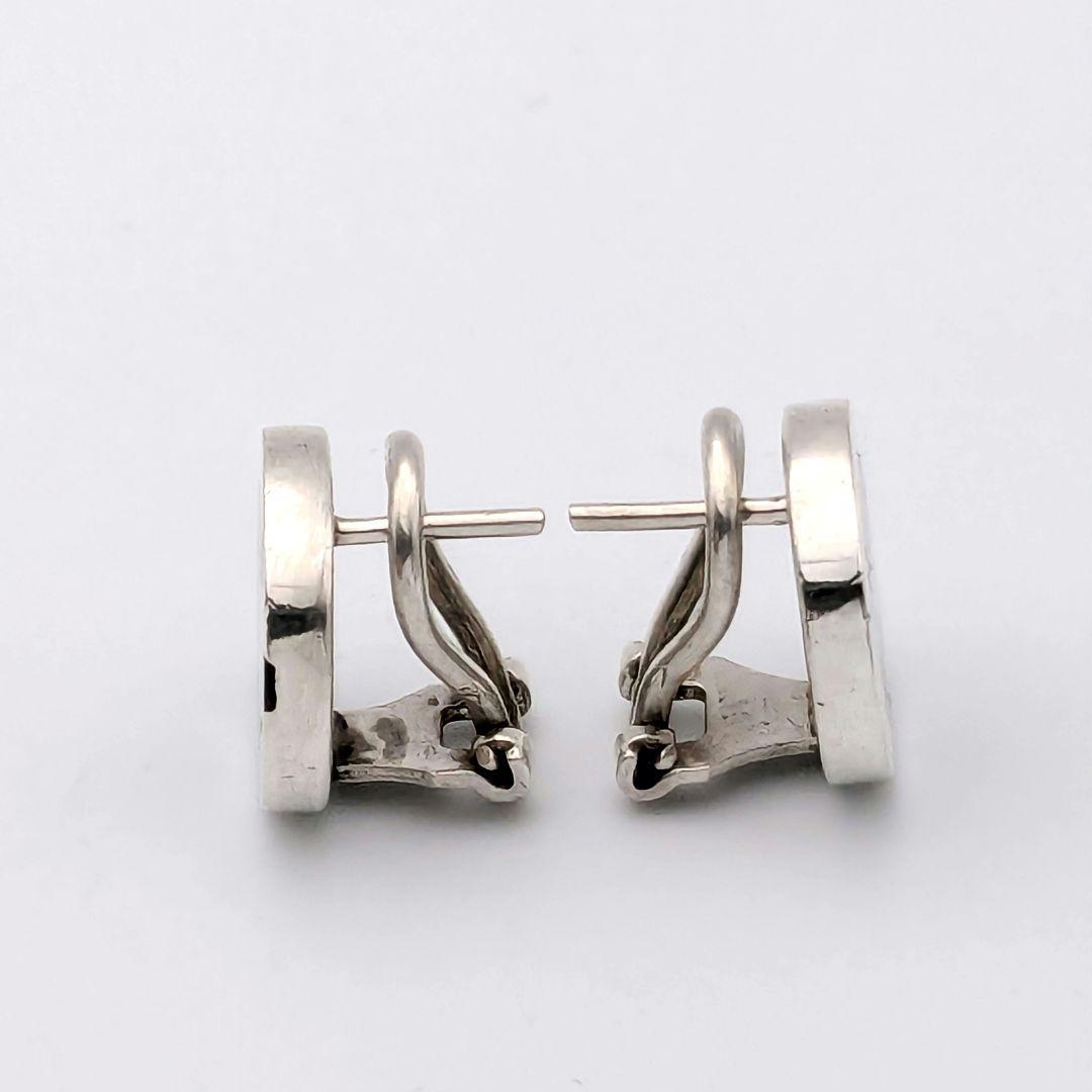 希少 グッチ GUCCI Gマーク オニキス シルバー 925 ピアス