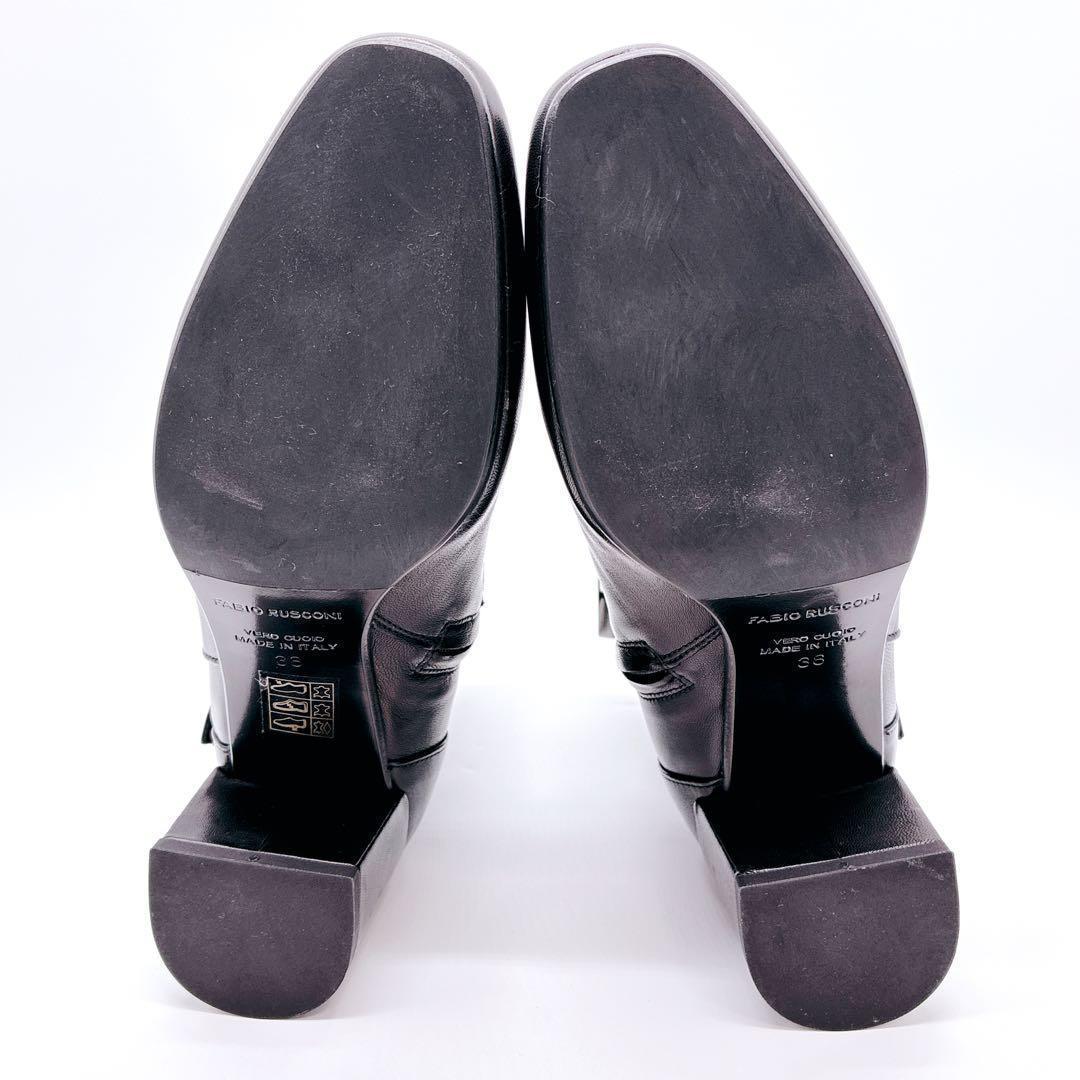 Fabio Rusconi ファビオルスコーニ ショートブーツ ブラック 24㎝