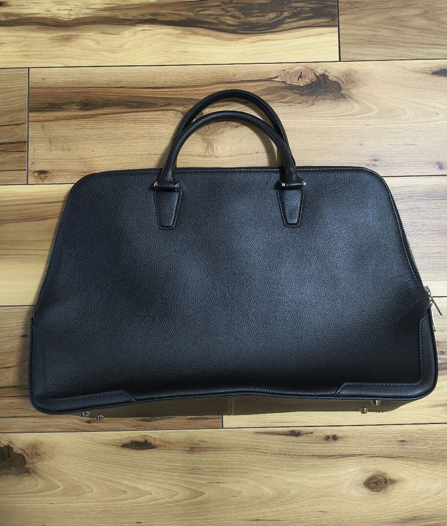 完売カラー エンボス レザー ブリーフケース ビジネスバッグ