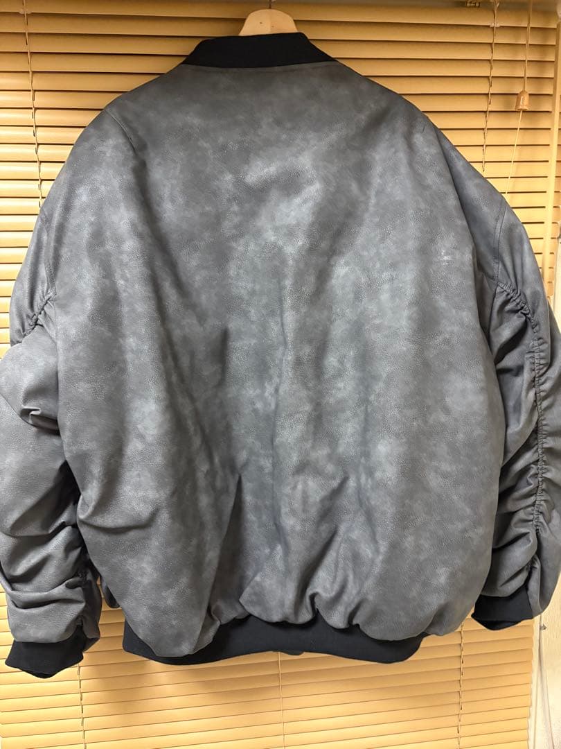 HOLY IN CODE クラックレザーオーバーサイズジャケット ブルゾン