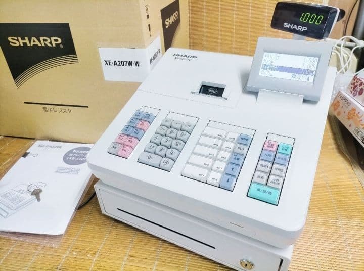 シャープレジスター　XE-A207　PC連携売上管理設定無料　336880
