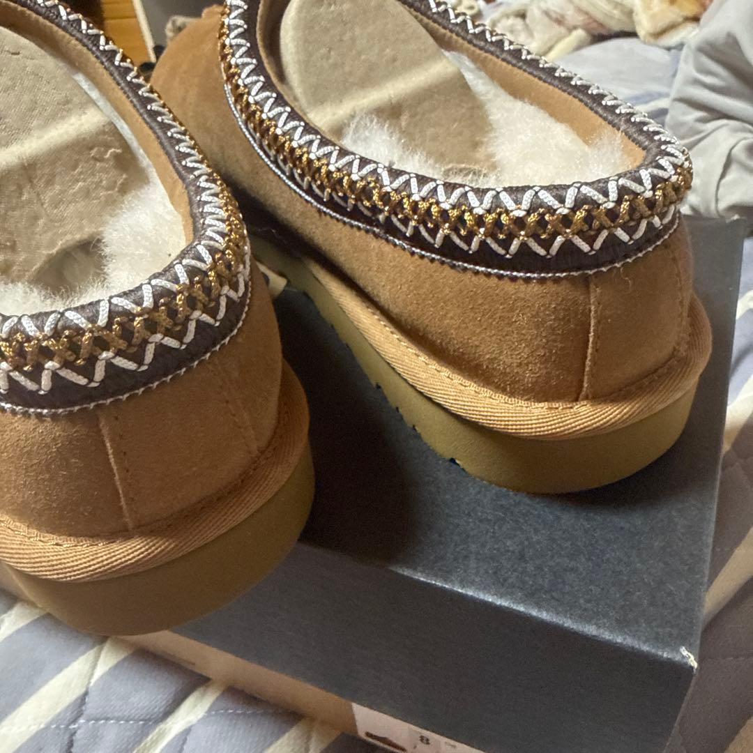 yu UGG ブラウン スリッポンムートンブーツ