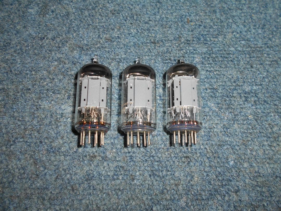 TELEFUNKEN　ECC 83　真空管　3本　テレフンケン　ダイヤ　＃２