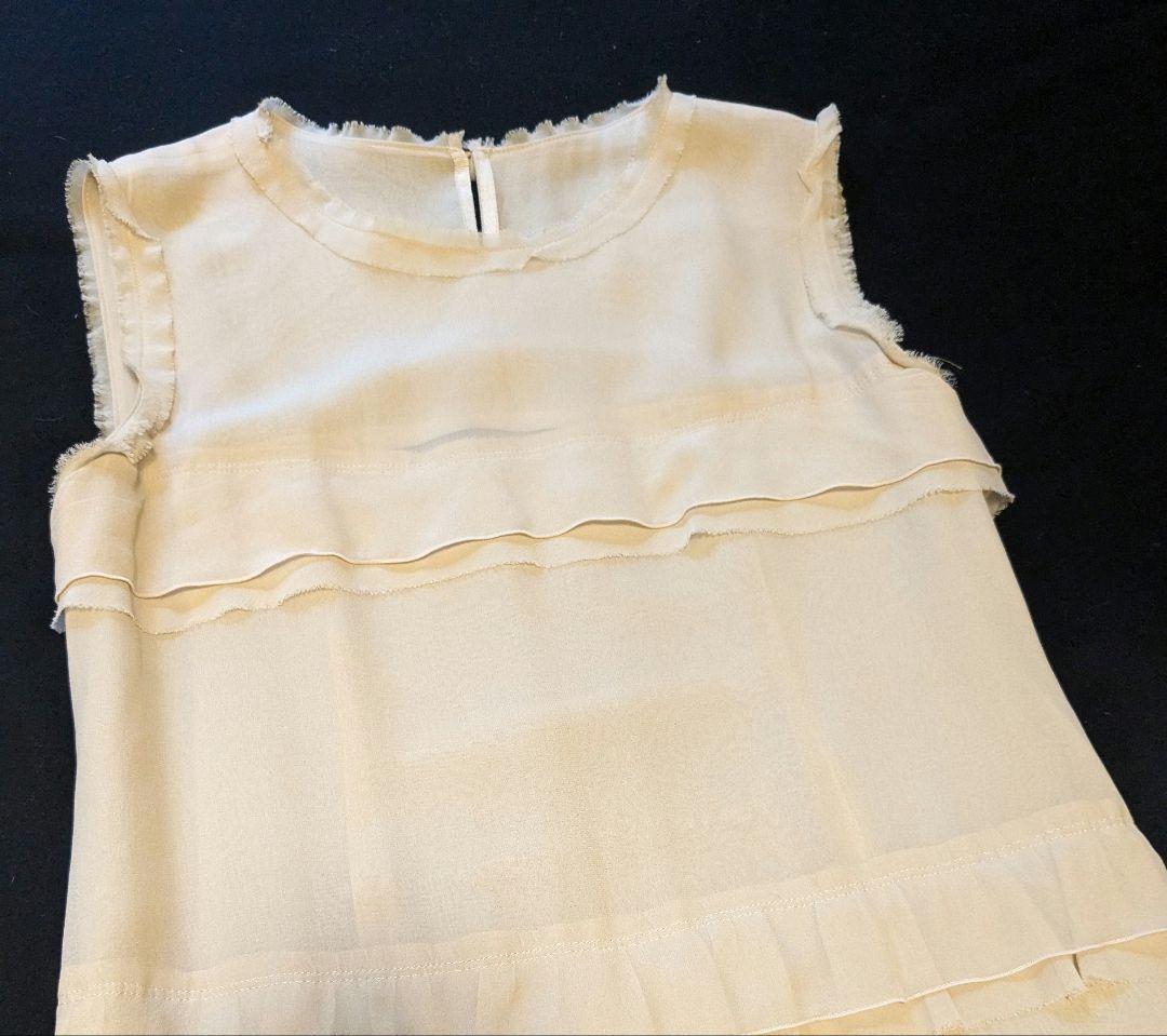 フォクシー　ワンピース　シルク　フリル　ティアード　FOXEY Gatsby