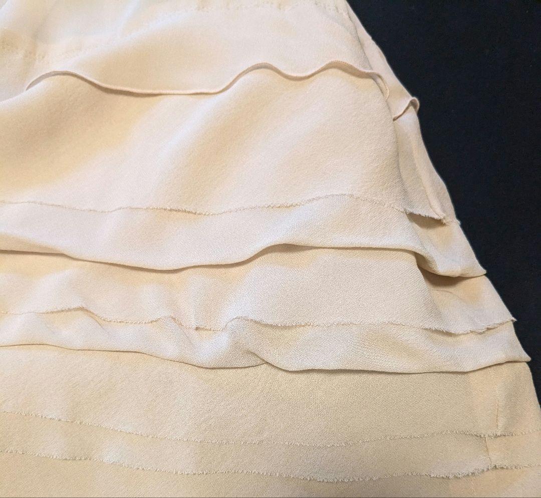 フォクシー　ワンピース　シルク　フリル　ティアード　FOXEY Gatsby