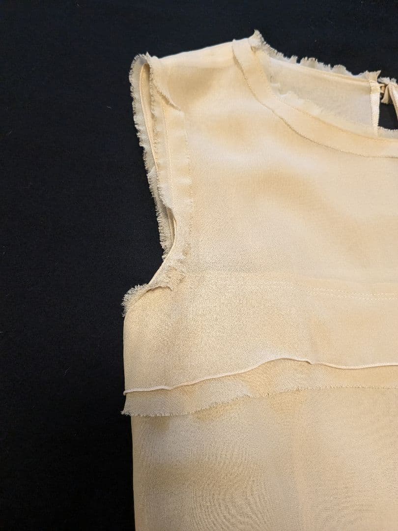 フォクシー　ワンピース　シルク　フリル　ティアード　FOXEY Gatsby