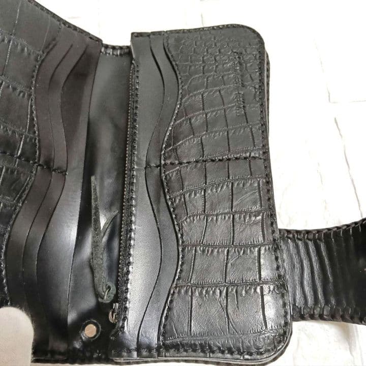 1979 MAD MONKEY 長財布 クロコダイル タイガーアイ コンチョ