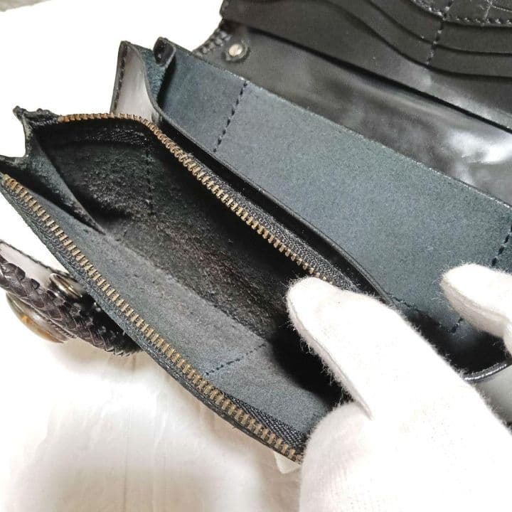 1979 MAD MONKEY 長財布 クロコダイル タイガーアイ コンチョ