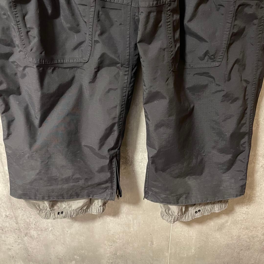 burtonバートンスキーパンツスノーボードウェアズボン下黒ブラック刺繍ロゴ希少