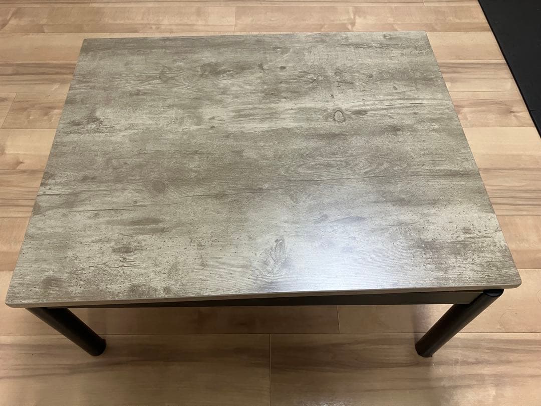 グレージュのこたつ（電源コード・5cmの高さ調節足付き）60×75×37〜42