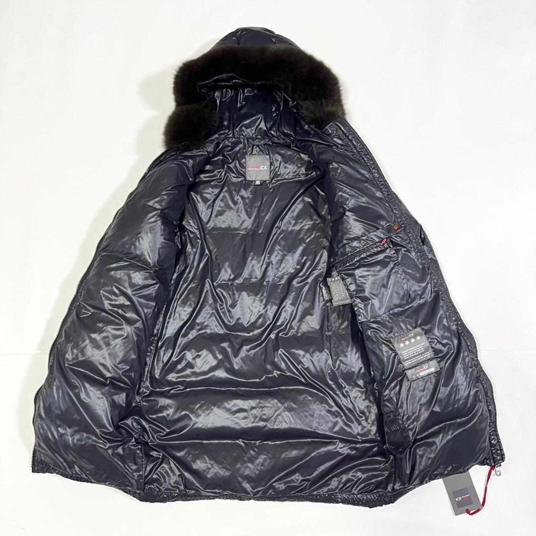 デュベティカ KAPPA ダウンコート フード ファー ブラック 40 L