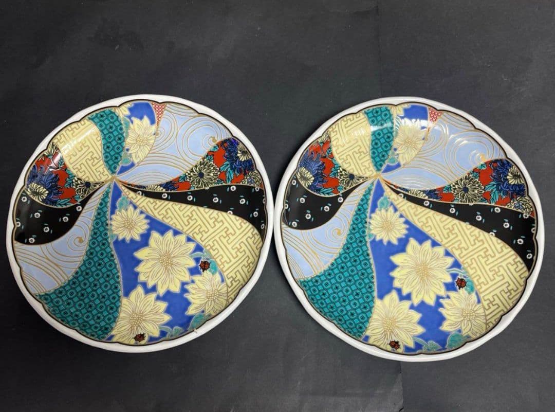 希少！【美品】ナタリーレテアフタヌーンティー九谷焼皿２枚セット