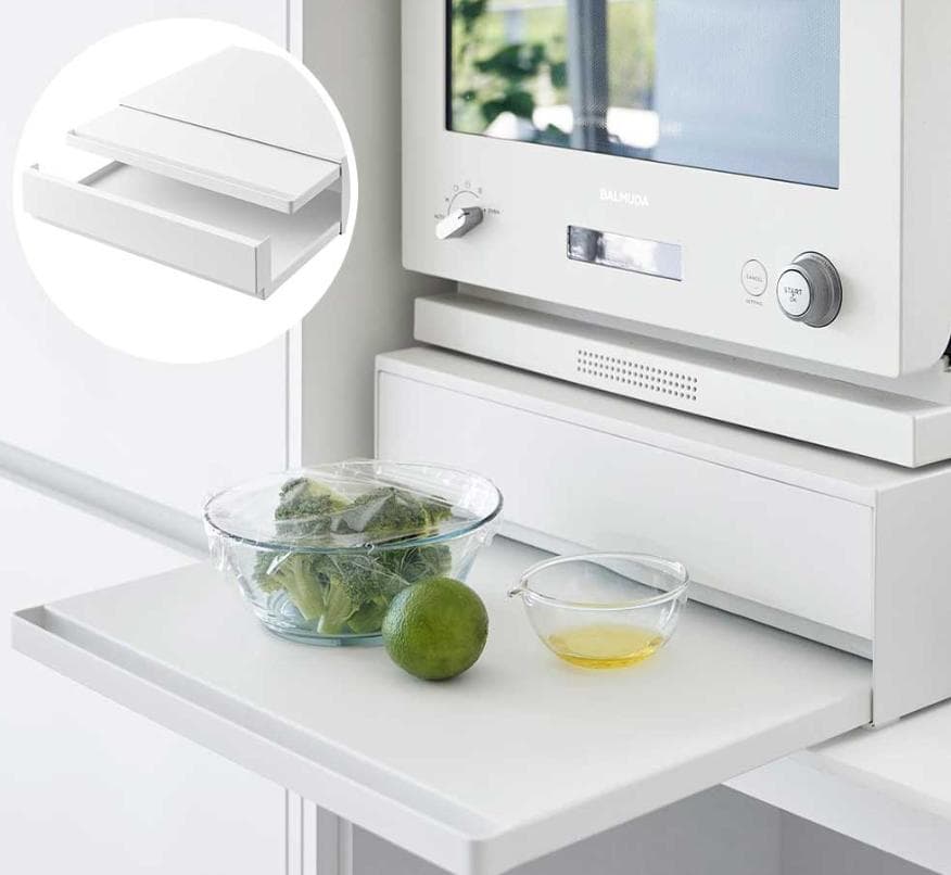 tower ツーウェイ キッチン家電下引き出し&スライドテーブル 幅45cm