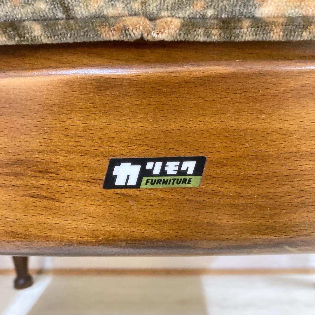 【オールドカリモク】コロニアル　一人掛けソファ　シングルソファ　椅子　２脚セット