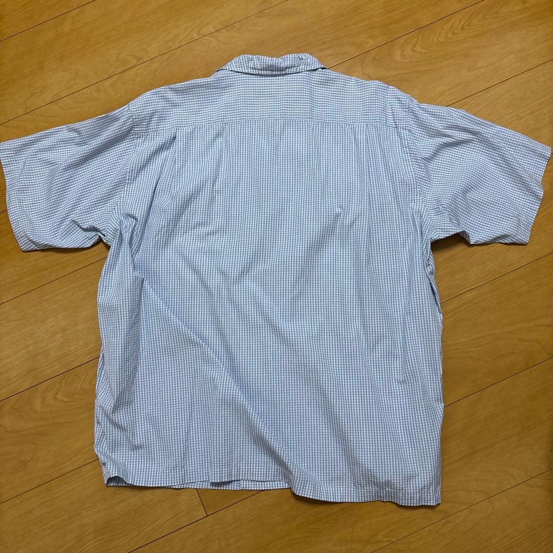 COMME des GARCONS HOMME 半袖シャツ 青チェック