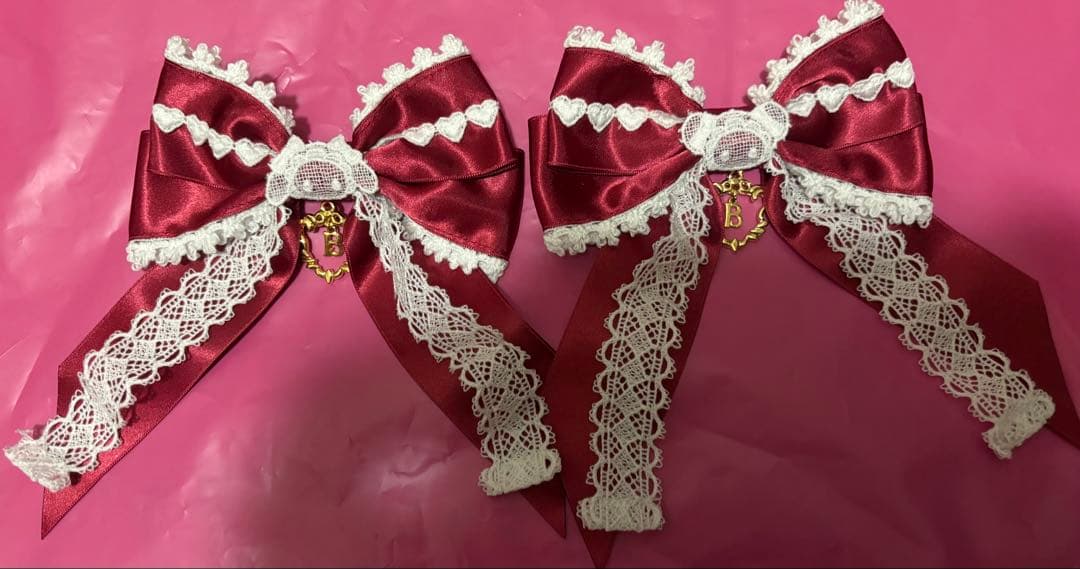 くみゃちゃん クリップ BABY,THE STARS 赤と黒セット