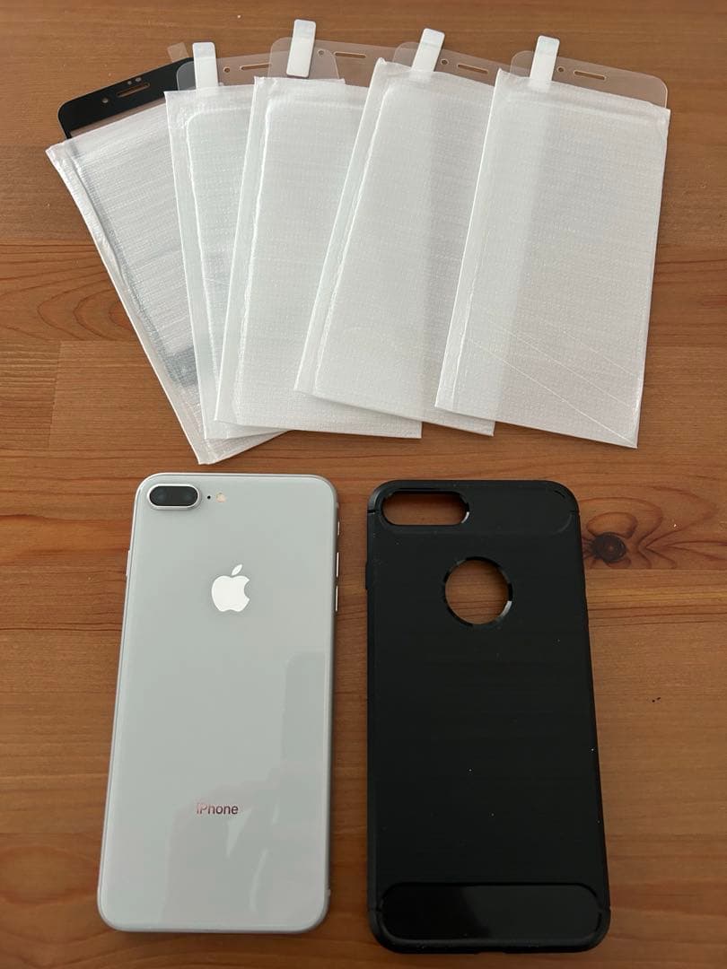 ◼️ セット iPhone 8 Plus ケース + ガラスフィルム SIMフリー