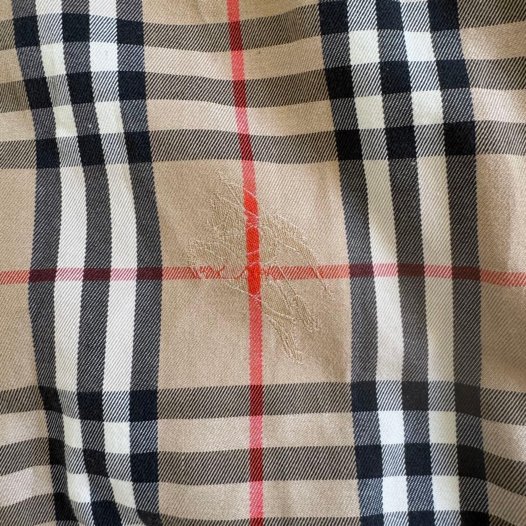 美品　バーバリーズ　シャツ　シャドーホース　ノバチェック　ベージュ　L相当