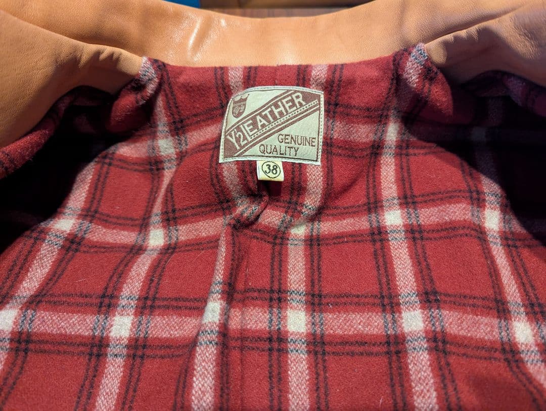 革ジャン ワイツーレザー Y’2LEATHER KR-42 シングル 柿渋38