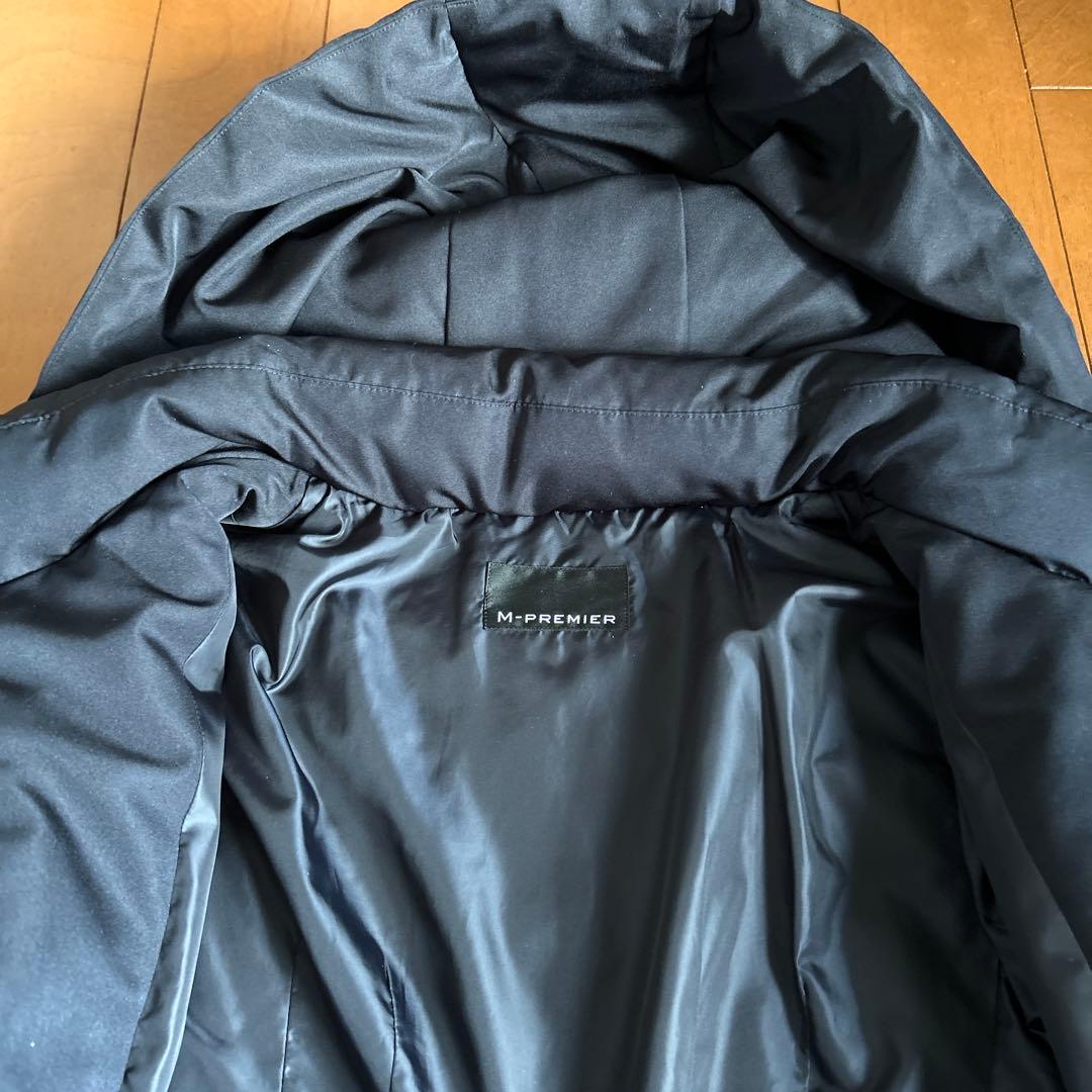 M-PREMIER ロング ダウン 36ブラック　Aライン