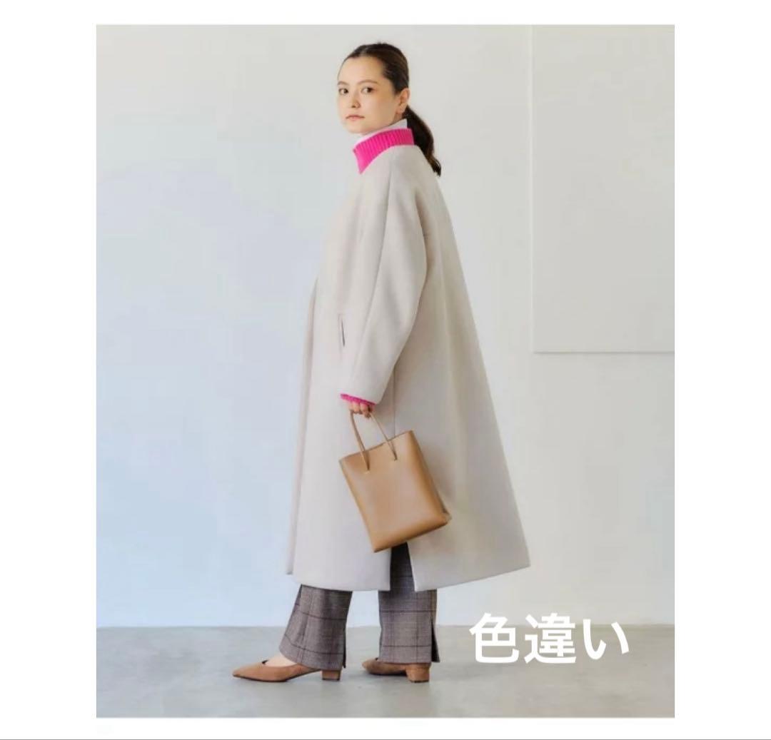 green label relaxing リッタイ スリーブ ノーラペル コート