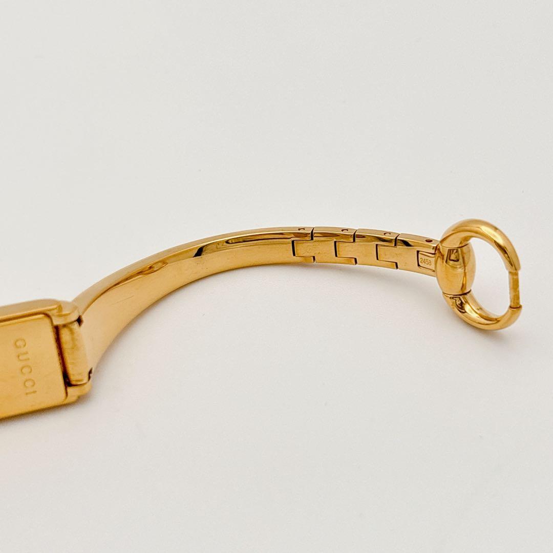 【希少・電池新品】GUCCI 109 ゴールド 2Pダイヤ バングルウォッチ