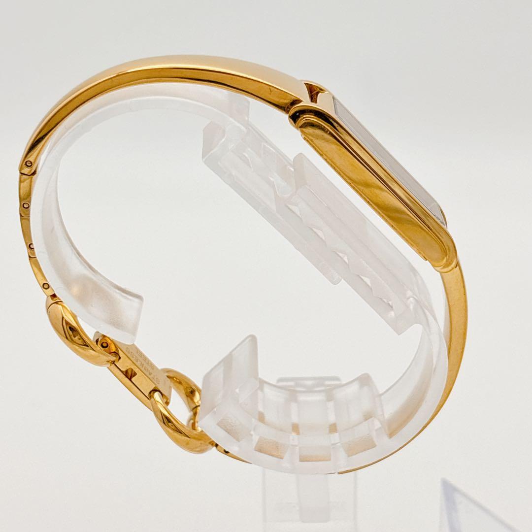 【希少・電池新品】GUCCI 109 ゴールド 2Pダイヤ バングルウォッチ