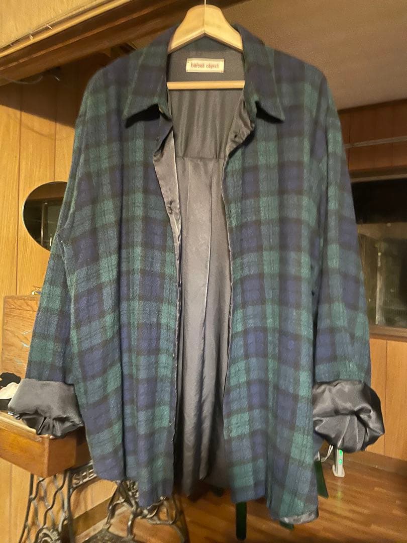 トップス barbell object wool sh check