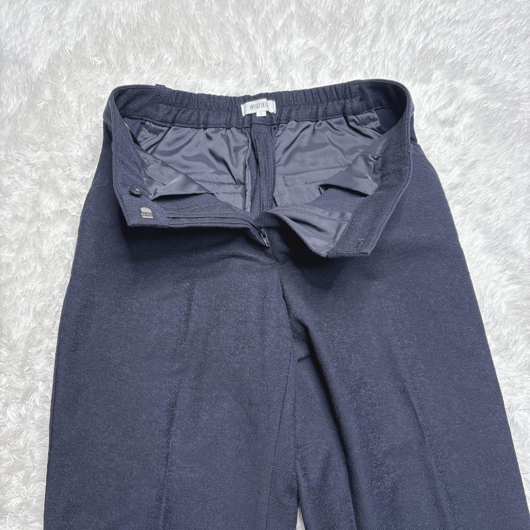未使用級 PLST スラブストレッチカラーレスジャケット パンツ セットアップ